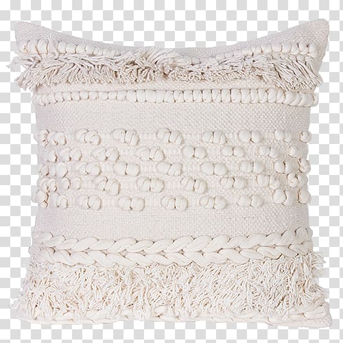Cushion Throw Pillows Boho-chic Cream, pillow transparent background PNG clipart