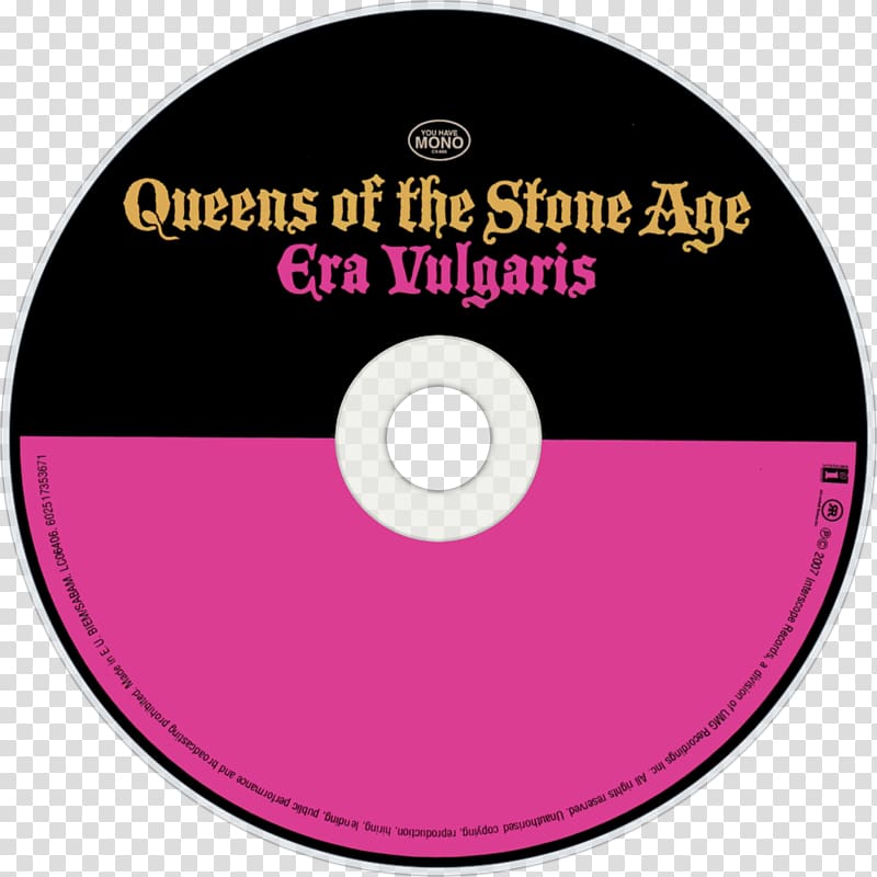 Compact disc Queens of the Stone Age Era Vulgaris Album, stone Age transparent background PNG clipart