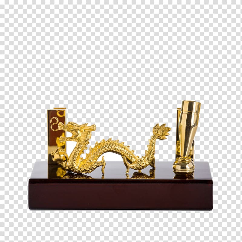 Risis China Chinese dragon Jin Chan, pen holder transparent background PNG clipart