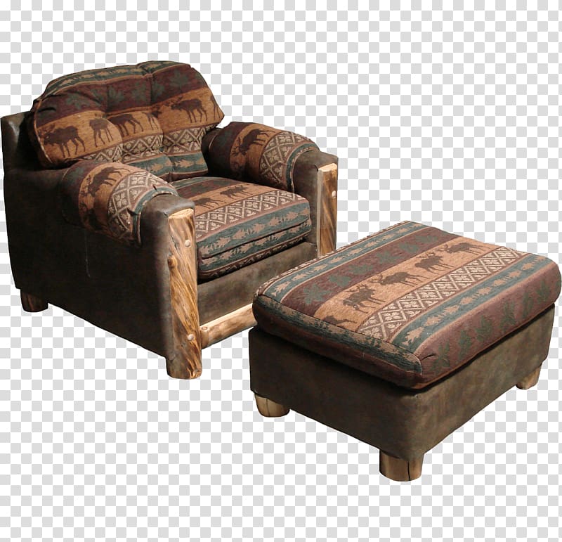 Aspen Couch Rustic Log Furniture of Utah, Inc. Foot Rests, rustic transparent background PNG clipart