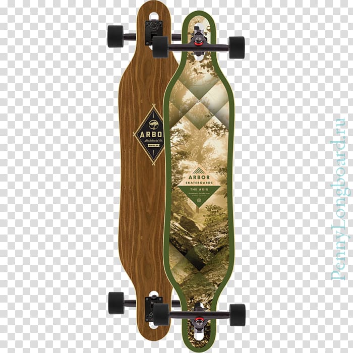 Venice Arbor Axis Walnut Longboard Complete Skateboarding, skateboard transparent background PNG clipart