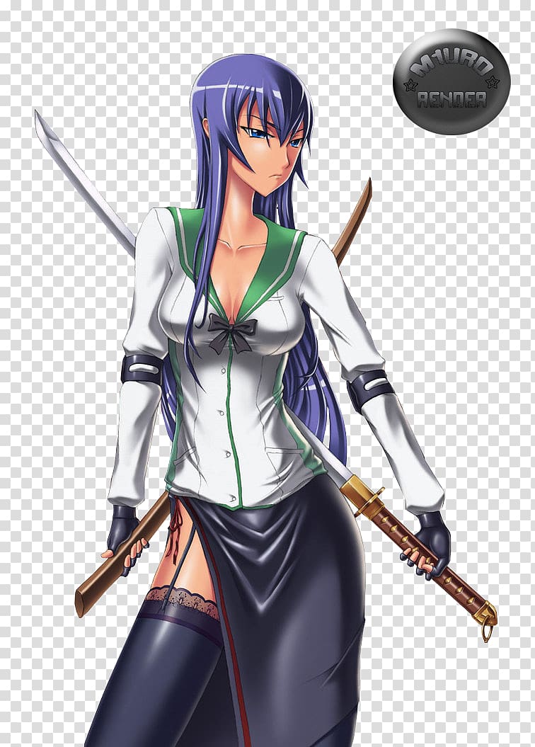 Highschool of the Dead Anime Zombie Mangaka, zombie, black Hair, fictional  Character png | PNGEgg