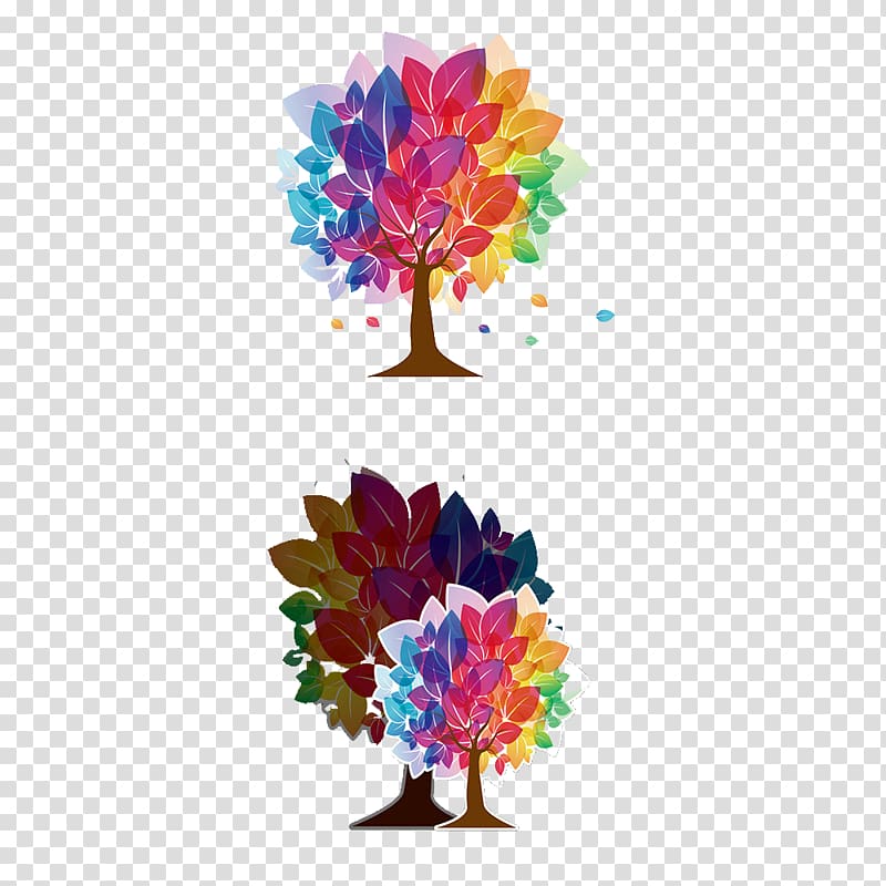 Tree , Hand-painted dream tree transparent background PNG clipart