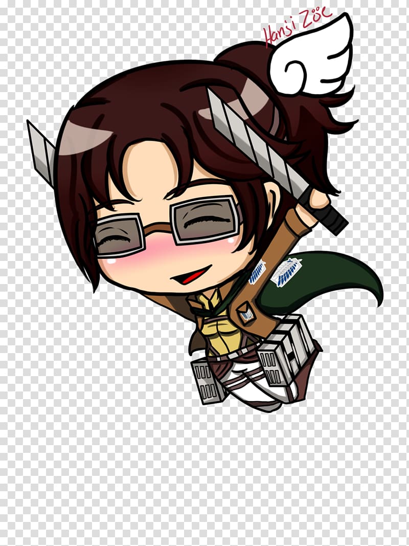 Eren Yeager Mikasa Ackerman Hange Zoe Attack on Titan 2, attack transparent background PNG clipart