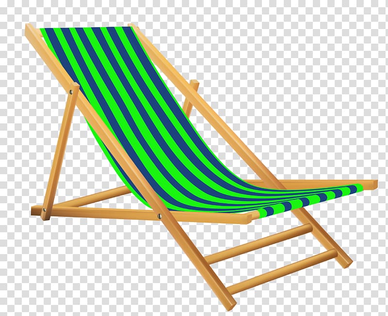 brown, green, and blue folding chair illustration, Eames Lounge Chair Chaise longue , Green Beach Lounge Chair transparent background PNG clipart