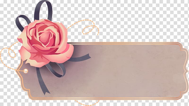 product tag illustration, Icon, hand-painted roses tag transparent background PNG clipart
