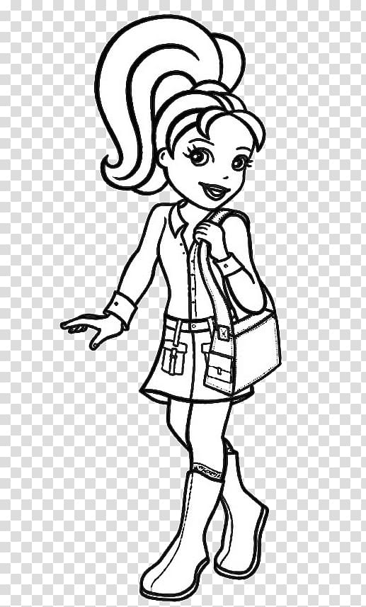 Coloring book Polly Pocket Page, polly pocket transparent background PNG clipart