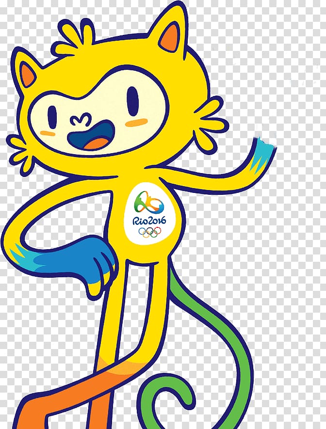 2016 Summer Olympics Olympic Games 2016 Summer Paralympics 2020 Summer Olympics Rio de Janeiro, mascote copa transparent background PNG clipart