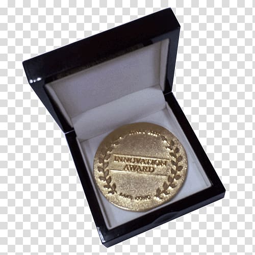 Medal Coin Silver Metal Trophy, Brown Box transparent background PNG clipart