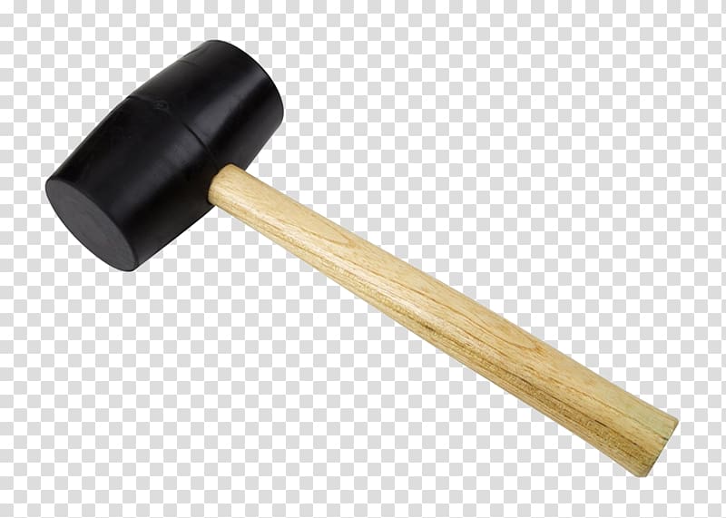 Mallet Ball-peen hammer Natural rubber Wood, hammer transparent background PNG clipart