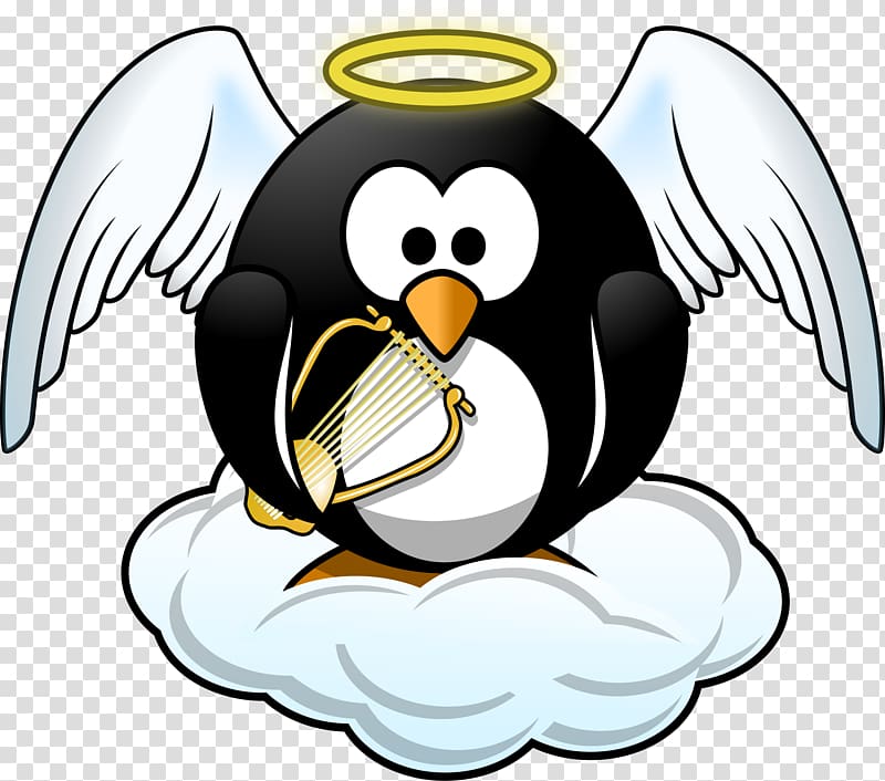 Penguin Heaven Angel , Heaven Halo transparent background PNG clipart