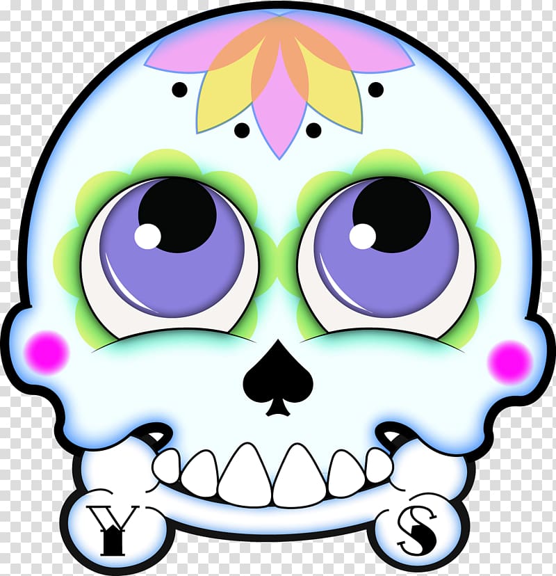 Skull T-shirt Art Jaw Smiley, skull transparent background PNG clipart