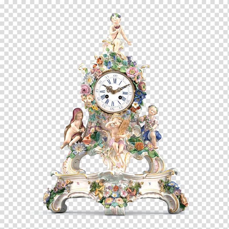 Meissen porcelain Four Seasons Hotels and Resorts Clock, clock transparent background PNG clipart