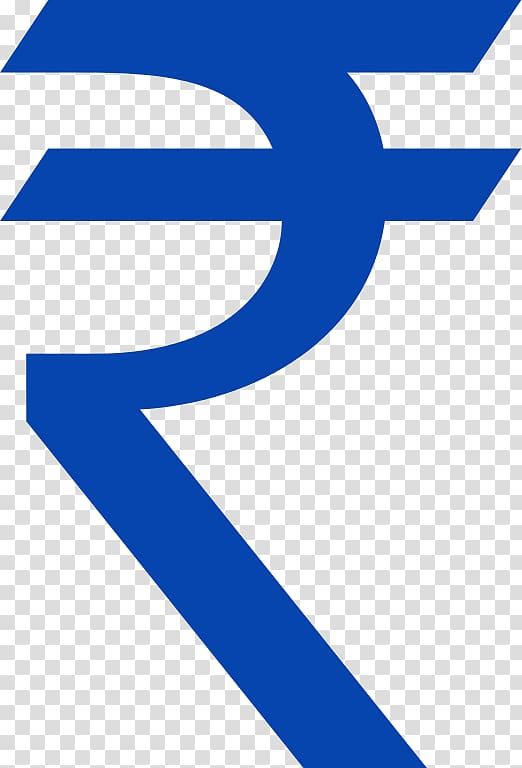 blue logo, Indian rupee sign Currency symbol , India Rs transparent background PNG clipart