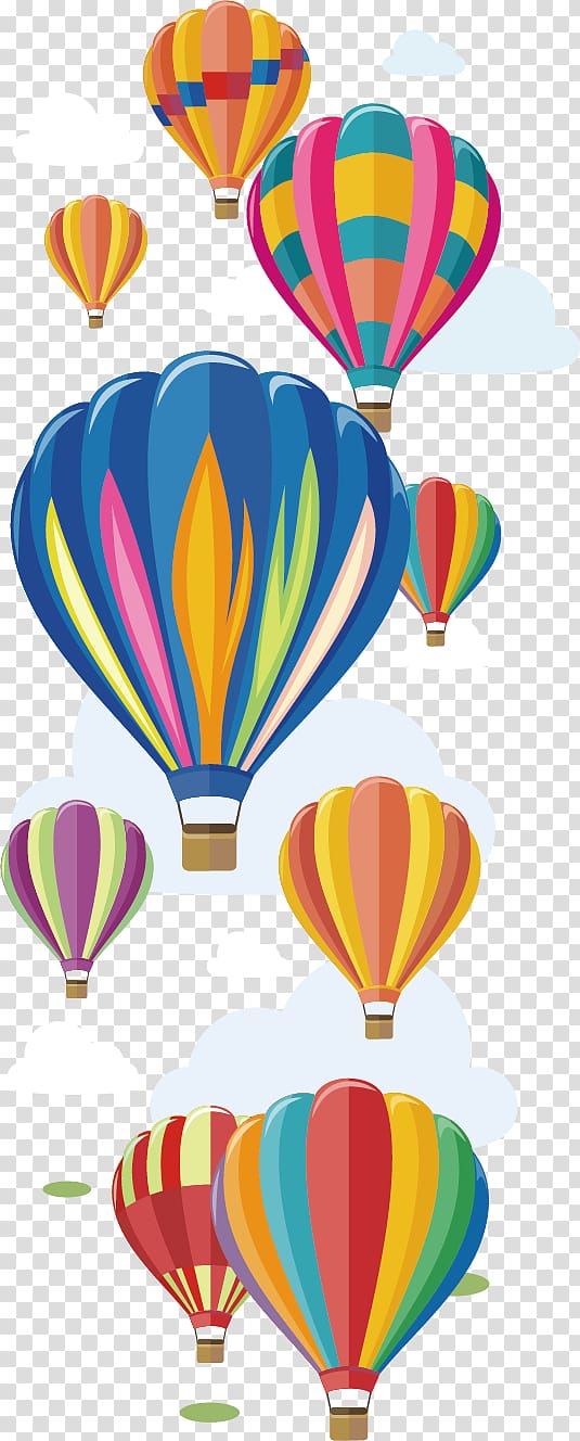 Assorted Color Hot Air Balloons On Air Hot Air Balloon Festival Poster Hot Air Balloon Festival Poster Background Material Transparent Background Png Clipart Hiclipart