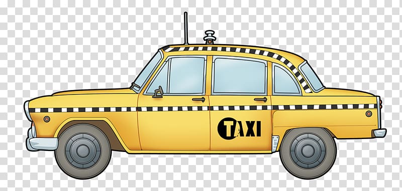 Checker Taxi Yellow cab , Cab transparent background PNG clipart