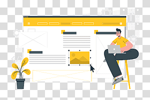 illustration, Website designer, website, choose, pick, online, programming, web design transparent background PNG clipart thumbnail