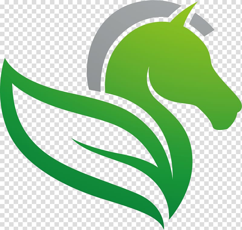 Logo Flight Wing, FIG horse leafy material transparent background PNG clipart