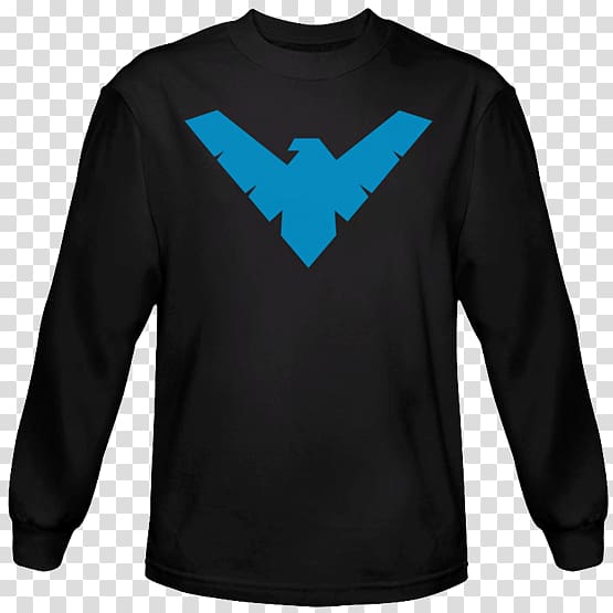 Long-sleeved T-shirt Nightwing Hoodie, chimichanga transparent background PNG clipart