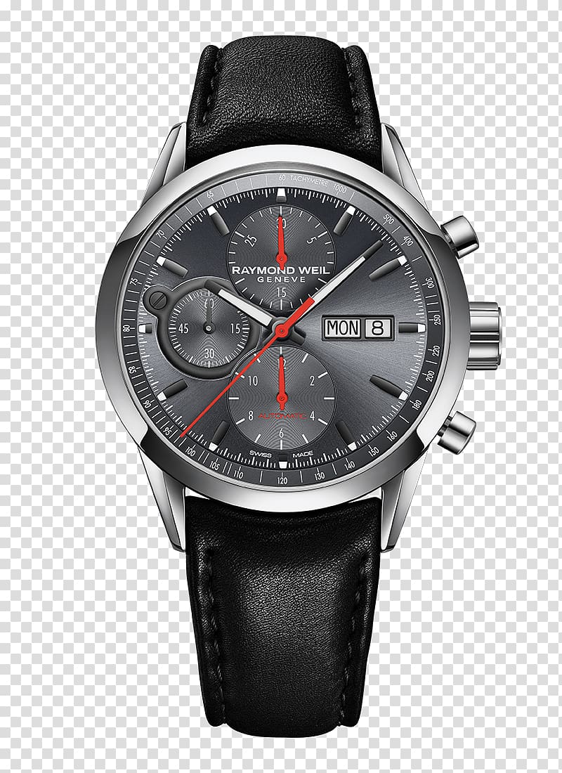 Raymond Weil Automatic watch Chronograph Freelancer, watch transparent background PNG clipart