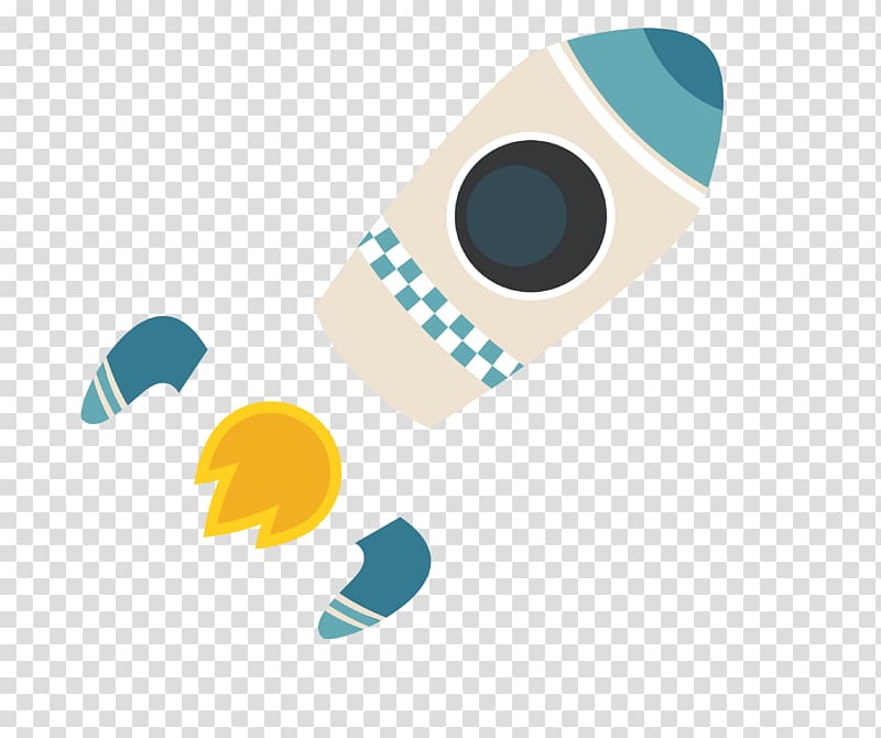 Cartoon, color cartoon small rocket transparent background PNG clipart