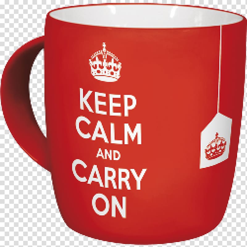 Coffee cup Mug Kop Keep Calm and Carry On, mug transparent background PNG clipart