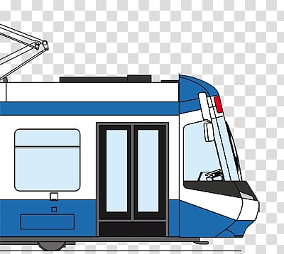 Tram transparent background PNG clipart