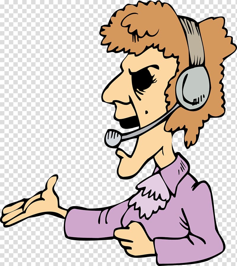 Drawing Animation , The man wearing a headset transparent background PNG clipart