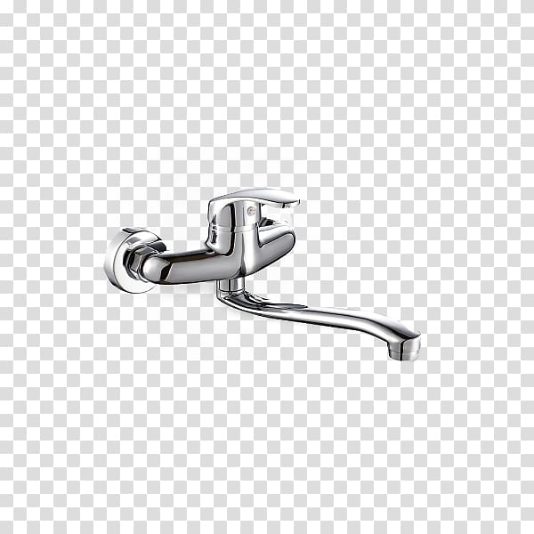 Black and white Angle Font, Single hole faucet chrome-plated ceramic valve core transparent background PNG clipart