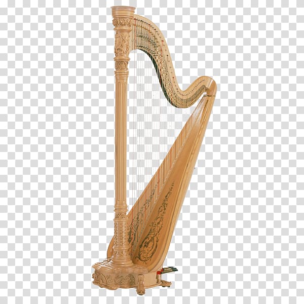 Harp Musical instrument Plucked string instrument, harp transparent background PNG clipart