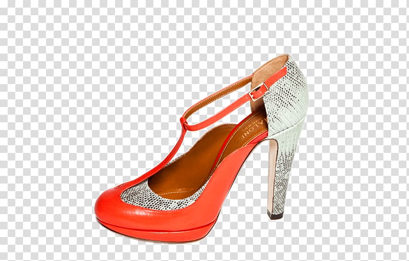 Footwear High-heeled shoe Sandal, red snake transparent background PNG clipart