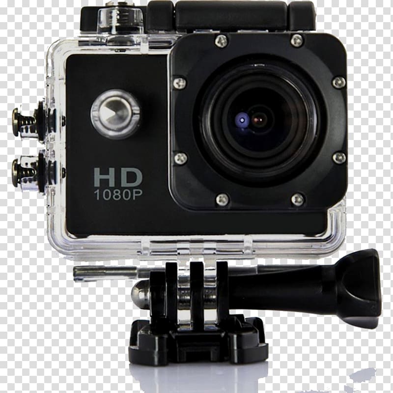 Digital video Action camera Video Cameras 1080p 4K resolution, Action Cam transparent background PNG clipart