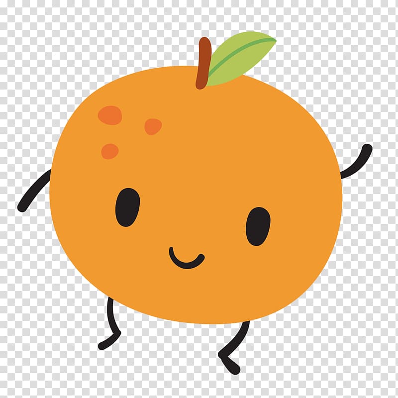 Fruit Mandarin orange Cartoon, orange transparent background PNG clipart