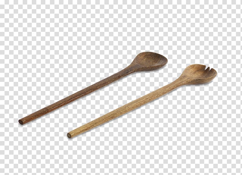 Wooden spoon Tongs Salad, wood transparent background PNG clipart