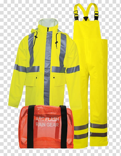 High-visibility clothing Raincoat Jacket Overall, protective clothing transparent background PNG clipart