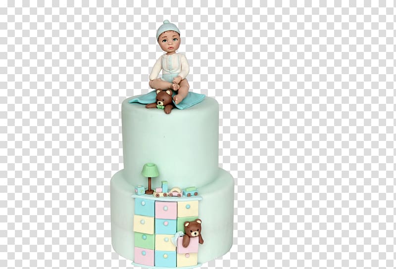 Cake decorating Figurine Turquoise cakeM, cake transparent background PNG clipart