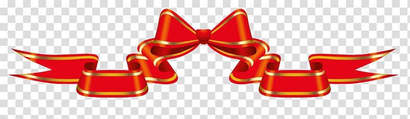 Brush Ribbon , Red Banner with Bow , red ribbon illustration transparent background PNG clipart