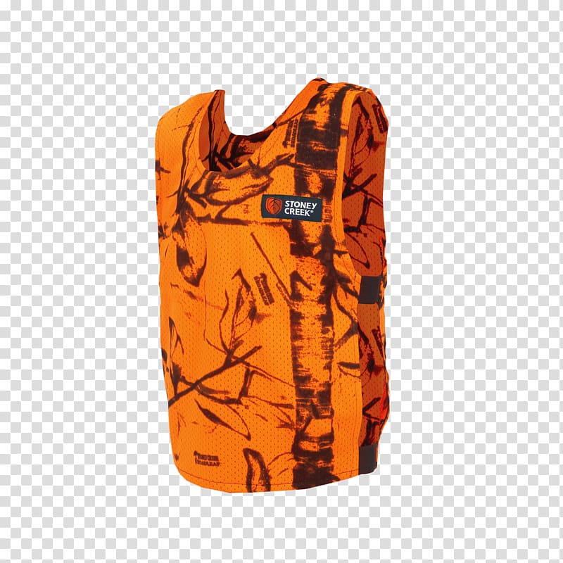 Safety orange Outerwear Gilets, orange transparent background PNG clipart