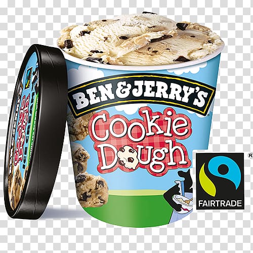 Chocolate chip cookie dough ice cream Chocolate chip cookie dough ice cream Chocolate brownie Ben & Jerry\'s, cookie dough transparent background PNG clipart