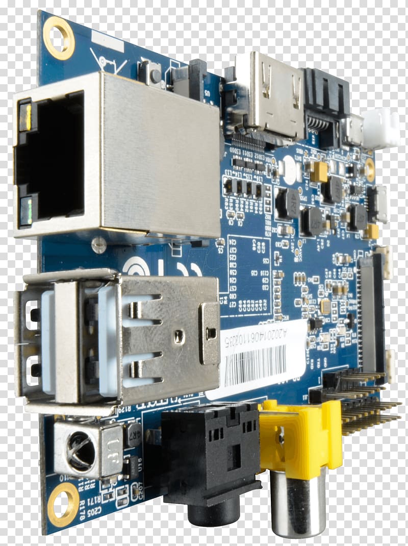 Banana Pi Microcontroller DDR3 SDRAM Raspberry Pi Motherboard, pi transparent background PNG clipart