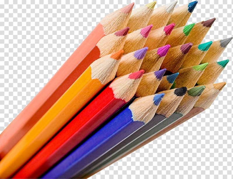 Colored pencil , stationary transparent background PNG clipart