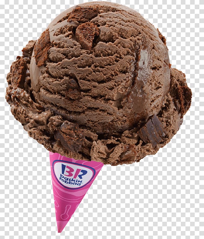 Chocolate ice cream Ice Cream Cones Baskin-Robbins, ice cream transparent background PNG clipart