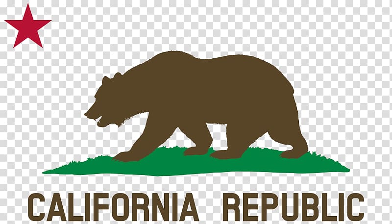 Flag of California Logo San Francisco Zipper Studio Font, grizzly bear cake transparent background PNG clipart