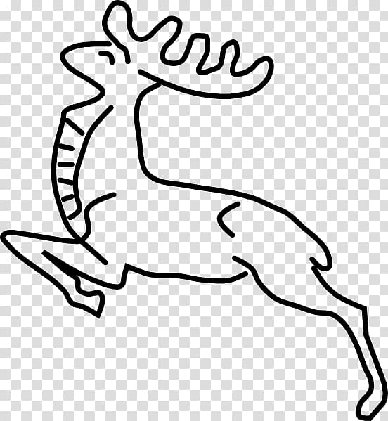 Deer Drawing , leaping deer transparent background PNG clipart