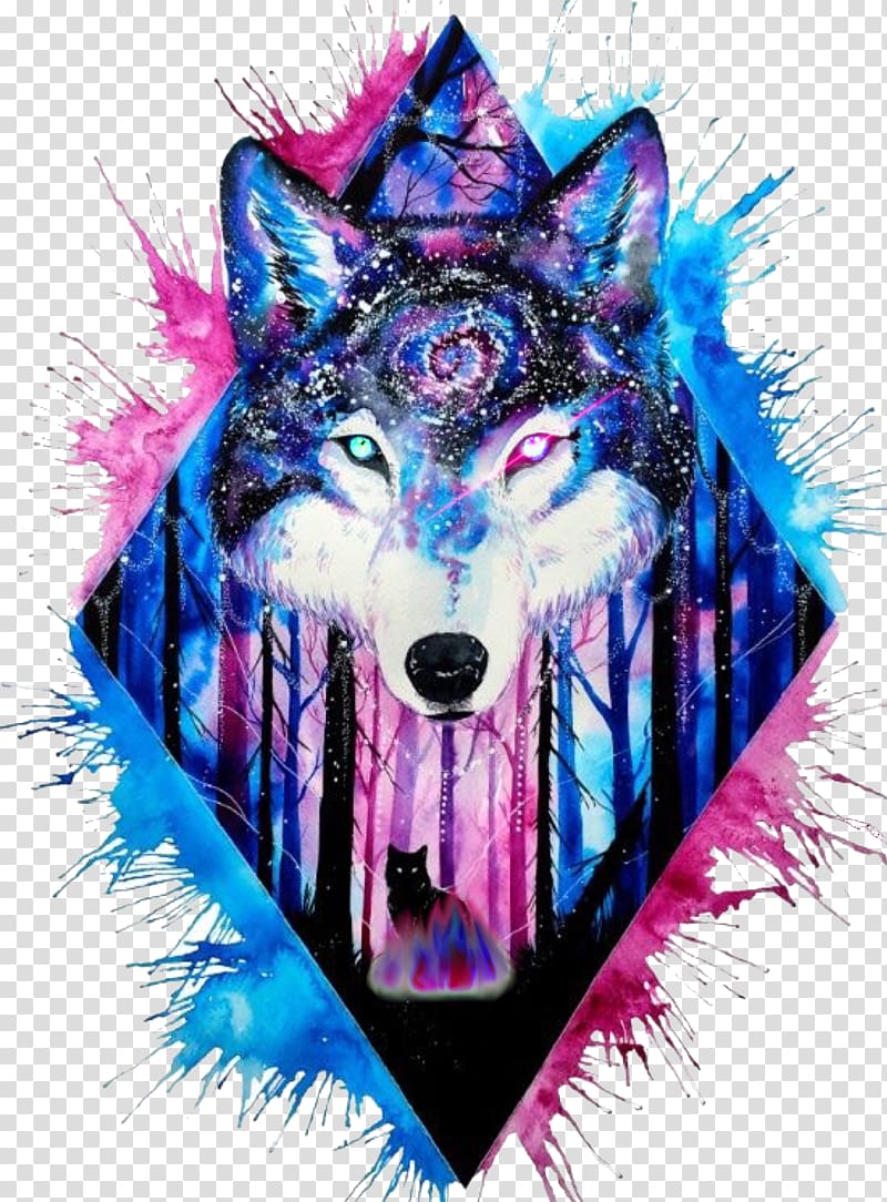 Gray wolf Watercolor painting Drawing, painting transparent background PNG clipart