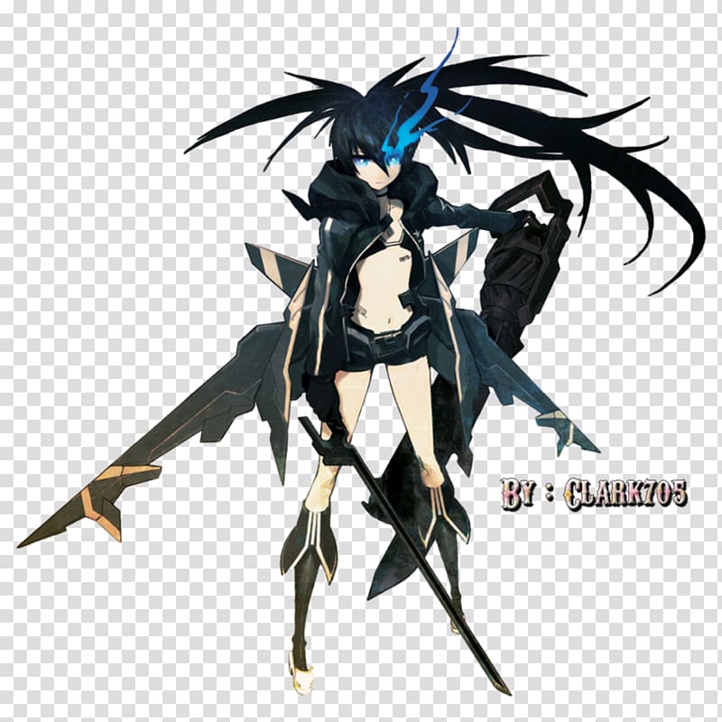 Black Rock Shooter: The Game Guts Video game Character, shooter transparent background PNG clipart