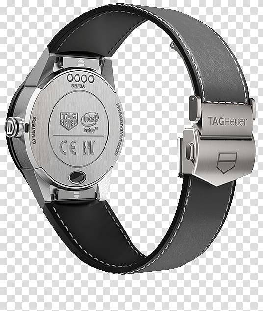 TAG Heuer Connected Modular Smartwatch, Leather Tag transparent background PNG clipart