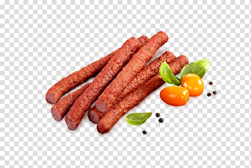 Frankfurter Würstchen Bratwurst Salami Thuringian sausage Knackwurst, sausage transparent background PNG clipart