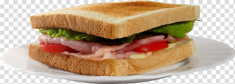 Hamburger Butterbrot Bacon sandwich, Sandwich transparent background PNG clipart