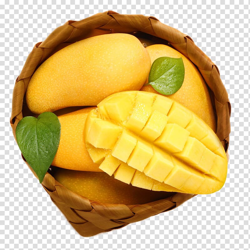 Mango Fruit Icon, A basket of mango transparent background PNG clipart